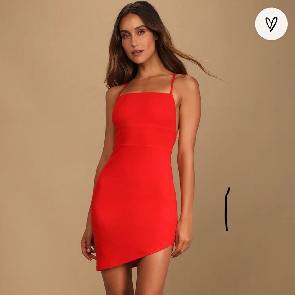 Lulus asymmetrical mini dress